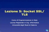 Lezione 5: Socket SSL/ TLS - Link.it · 2009. 5. 19. · Lezione 5: Socket SSL/ TLS ... 1. Outline Introduzione Gestione delle chiavi e dei certificati Comunicazione con socket SSL/TLS