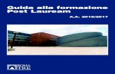 Guida alla formazione Post Lauream - Servizio di hostinghost.uniroma3.it/.../guidapostlauream_2016-2017.pdf · Leadership e management in educazione. 41 Dirigenza Scolastica e Governo