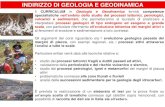 INDIRIZZO DI GEOLOGIA E GEODINAMICA · Il CURRICULUM in Geologia e Geodinamica fornirà competenze specialistiche nell’ambitodello studio dei processi tettonici, petrologici, vulcanici