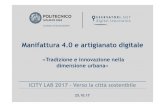 «Tradizione e innovazione nella dimensione urbana» ICITY ... · ICITY LAB 2017 –Verso la città sostenibile 25.10.17. ... 6 1 L’evoluzione dell’artigiano Il digitale rappresenta