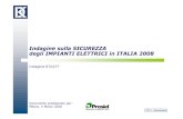 Indagine sulla SICUREZZA degli IMPIANTI ELETTRICI in ITALIA 2008 · 2009. 2. 6. · Per motivi estetici, per avere una casa piu' bella 41,3 Perche' erano obbligatori, per adeguarsi
