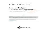 ColorEdge ColorNavigator User's Manual€¦ · della pellicola cinematografica. APPLICAZIONE “Capitolo 11 Creazione di emulazione Film Dati”(pagina 73) Regolazione stand Luce