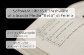 Software Libero e Trashware alla Scuola Media “Betti” di Fermowarp10/talks/20120622_ConfSL_Betti.pdf · alla Scuola Media “Betti” di Fermo Andrea Colangelo FermoLUG VI ConfSL