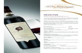 INVICTUSINVICTUS RUCHÈ DI CASTAGNOLE MONFERRATO D.O.C.G. E’ un vino di grande eleganza, vellutato e persistente, una vera “rarità” di vitigno, presente solo in questo lembo