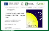Sistema Integrato DomicliarE e Riabilitazione Assistita al ...nella cronicità: il progetto SIDERA^B Milano, 16 Novembre 2018 ... istruendolo riguardo l’importanza di una corretta