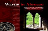Wayne in Abruzzo Wayne · diti a qualsiasi Università degli Stati Uniti Wayne d’America e del Canada. Dal 2004 al 2014 sono stati 370 gli universitari americani che hanno sog-giornato