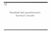 Risultati del questionario Surveyâ€™s results Posta elettronica â€“Eâ€گmail Quanto importanti sarebbero