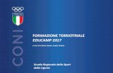 FORMAZIONE TERRIOTRIALE EDUCAMP 2017liguria.coni.it/images/liguria/1_FORM_EDUCAMP_2017.pdf · 8.15 – 8.00 09.00 ACCOGLIENZA 08.30 – 09.30 COLAZIONE 09.00 - 10.00 ATTIVITA’ SPORTIVE