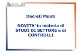 doc 20120510 orlandi novita in materia di studi di settore e di … · NOVITA’ in materia di STUDI DI SETTORE NOVITA ’ in materia di STUDI DI SETTORE D.L. n. 98/2011 ( conv .