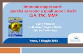 Immunosoppressori: perché servono e quali sono i rischi CsA, … · 2020. 6. 7. · Laura Massella U.O. di Nefrologia e Dialisi Dpt. Nefro-Urologia Immunosoppressori: perché servono