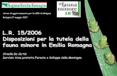 L.R. 15/2006 Disposizioni per la tutela della fauna …...L.R. 15/2006 Disposizioni per la tutela della fauna minore in Emilia Romagna Ornella De Curtis Servizio Aree protette Foreste