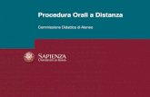 Catalogo dei Corsi di studio - Procedura Orali a Distanza · 2020. 4. 2. · della prova orale di esame a distanza, così come prevista dal D.R.». Creare il link della videoconferenza