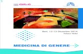 MEDICINA DI GENERE - OMCeO Bari ... 11.50-12.10 Medicina di Genere e razionalizzazione dei costi V. Montanaro (Bari) 12.10-12.30 Discussione 12.30-12.50 Nutrizione, sindrome metabolica
