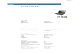 ThinkPad T61 - polito.it · Dispositivo di puntamento: ThinkPad UltraNav Tipo di tastiera: Full size Keyboard light: Yes Gestione consumi Heat emissions: 90W Rumorosità: 36dB Battery