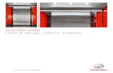 Schindler 5500 - Linee di design, colori e materiali · L’opzione „onda“ - un elemento di design arrodontato che crea continuità tra cielino e parete di fondo - dona alla cabina