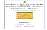 Comune di San Giuliano Comune di San Giuliano Terme Provincia di Pisa Piano Regolatore Generale Regolamento