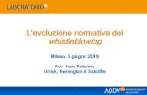 L’evoluzione normativa del whistleblowing 05 06... · 2019. 6. 6. · 1 L’evoluzione normativa del whistleblowing Milano, 5 giugno 2019 Avv. Ivan Rotunno Orrick, Herrington &