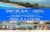 QUOTA € 1.178,00 A COPPIA · SICILIA - Noto Marina (SR) L’hotel sorge in posizione panoramica, direttamente sul mare cristallino e una bellissima spiaggia di sabbia fine. Dista
