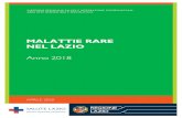 MALATTIE RARE NEL LAZIO...Le Malattie Rare nella Regione Lazio - Rapporto Anno 2018 III Elenco figure e tabelle (con collegamento ipertestuale) Figura A - Le malattie rare con codice