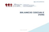 B BIILLAANNCCIIOO SSOOCCIIAALLEE 22001166 · presentazione del nostro primo Bilancio Sociale 2010 pubblicato e presentato durante il convegno realizzato presso la Sala ... e ad Ampelos,