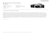 Silver E‑M10 Kit Pancake - Olympus · 2020. 2. 12. · Tecnologia Shadow Adjustment Bracketing HDR 3 / 5 fotogrammi (a passi di +/- 2 / 3 EV ) 7 fotogrammi (a passi di +/- 2 EV