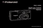 PDC 4350 Guida per l’utente della videocamera digitale · 2 Manuale per l’utente della Fotocamera digitale Polaroid PDC 4350 Manuale per l’utente della Fotocamera digitale Polaroid