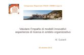 Congresso Regionale FADOI ANIMO Liguria · profilo di competenze soglia. 3 infermieri di ricerca identificati dall’aprile del 2015, attraverso una selezione interna I professionisti
