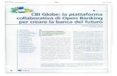 3DJ 1 0$5 $35 WLUDWXUD - CBI Globe · 8 CBI Globe: la piattaforma collaborativa di Open Banking per creare la banca del futuro CBI Globe, piattaforma di open banking a cui aderisce