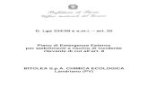 D. Lgs 334/99 e s.m.i. – art. 20 Piano di Emergenza Esterno per … · 2019. 2. 18. · Le informazioni relative allo stabilimento Bitolea S.p.A. Chimica Ecologica di Lanrdriano
