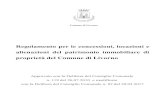 Regolamento per le concessioni, locazioni e alienazioni ... · Regolamento per le concessioni, locazioni e . alienazioni del patrimonio immobiliare di proprietà del Comune di Livorno.
