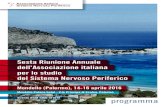 Evento ECM 1386-151514 programma - The Office · programma Mondello Palace hotel - V.le Principe di Scalea, Palermo Sesta Riunione Annuale dell’Associazione italiana per lo studio