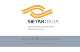Assemblea dei soci - Sietar Italia · Le attività del 2015: • Assemblea dei soci il 15 febbraio 2015 • 2 Seminari • 2 Convegni (SIETAR Italia & Intercultural Horizons 2015)