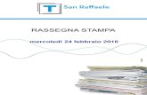 mercoledì 24 febbraio 2016 - San Raffaele€¦ · 23/02/2016 NEWS24WEB.IT Emicrania: la cura rivoluzionaria da un anticorpo 60 23/02/2016 IMPRONTAUNIKA.IT Mal di testa: arriva il