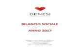 Bilancio Sociale 2017Genesi Impresa Sociale Società Coop. Sociale Onlus, via Biline, n. 74/76 – 25050 Rodengo Saiano (BS) C. F. e P.IVA 03480310170 tel. 030/6810926 fax. 030/6812401