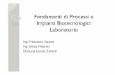 Fondamenti di Processi e Impianti Biotecnologici: Laboratorio · Obiettivo: applicare il bilancio di materia al processo di digestione anaerobica e verificare se il bilancio dei TS