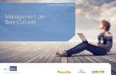 Corso Master Online - Artedata · 2017. 7. 14. · Corso online sulla gestione e management dei beni culturali, con moduli sul marketing culturale e sull’organizzazione eventi culturali