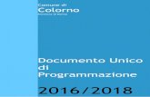 Comune di Colorno · Comune di Colorno Provincia di Parma Documento Unico di Programmazione 2016/2018. INDICE GENERALE GUIDA ALLA LETTURA ... Impegni di parte capitale assunti nell'esercizio