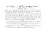 CODICES GALLICI GERMANICI,geb.uni-giessen.de/geb/volltexte/2006/3161/pdf/Adrian-IV-1840.pdf · Roman de Lancelot du Lac et du Roi Artus. Tituliis a manu recentiore scriptus Iiaec