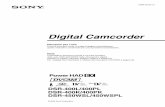 Digital Camcorder - Adcom Manuale.pdf · 3-868-500-31 (1)Digital Camcorder Istruzioni per l’uso Prima di azionare l’unità, si prega di leggere accuratamente questo manuale e