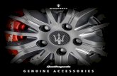 GENUINE ACCESSORIES - Maserati · KIT COLONNETTE DI SICUREZZA Grazie alle speciali colonnette di questo kit, i cerchi della tua Maserati potranno essere rimossi solo da persone autorizzate.