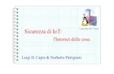 Capra-Patrignani : Sicurezza IoT - IvLug · 2017. 11. 5. · Luigi D. Capra & Norberto Patrignani, "Sicurezza IoT", LinuxDay 2017, Ivrea Internet of Things (IoT) è già fra noi: