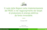 Il ruolo delle Regioni nella implementazione del …...Agici Finanza d’Impresa Osservatorio Rinnovabili Il ruolo delle Regioni nella implementazione del PNIEC e nel raggiungimento