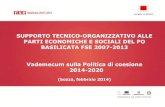 SUPPORTO TECNICO-ORGANIZZATIVO ALLE PARTI …fse.basilicata.it/files/docs/10/24/30/DOCUMENT_FILE_102430.pdf · 2014-2020 (bozza, febbraio 2014) Indice 2 Introduzione 4 1. Il contesto