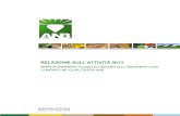 RELAZIONE SULL’ATTIVITÀ 2013 - ANB · La consueta “Relazione delle attività” intende fare il punto del lavoro svolto dall’Associazione e dalle società del suo sistema.