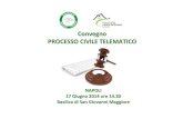 Convegno PROCESSO CIVILE TELEMATICO · 2014. 6. 24. · Con il Processo civile telematico PCT una serie di attività, finora realizzate in forma cartacea, sono destinate a compiersi