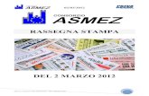 DEL 2 MARZO 2012 - Piscino.it02/03/2012 Ad uso esclusivo del destinatario. Non riproducibile 1 RASSEGNA STAMPA DEL 2 MARZO 2012
