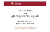 La Intranet per gli Organi Collegiali - ... La Intranet per gli Organi Collegiali Manuale operativo