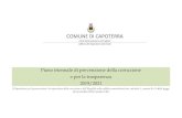 COMUNE DI CAPOTERRA...COMUNE DI CAPOTERRA Città Metropolitana di Cagliari Ufficio del Segretario Generale Piano triennale di prevenzione della corruzione e per la trasparenza 2019/2021