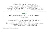 RASSEGNA STAMPA - Autostrade Siciliane · chiamare questo momento 'ponti di memoria e luoghi di impegno' perché per la prima volta a Messina e in altri 20 mila luoghi in contemporanea