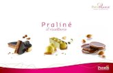 Praliné - Più Gel · 2018. 3. 6. · PRALINE GOLOSE: Sciogliere i due cioccolati insieme con il burro di cacao, poi aggiungere il praliné. Portare il tutto a 26°C poi formare